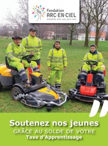 VisuelWeb_taxe_apprentissage_DAME_2024 Les jeunes de Perdrizet s'occupant des espaces verts